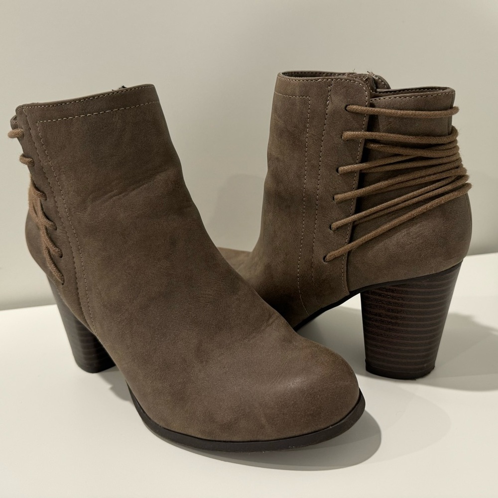 Brown Booties Size 8